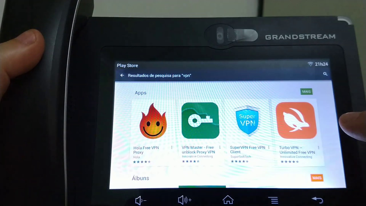 04 - GRANDSTREAM GXV3275 - Google play e OpenVPN