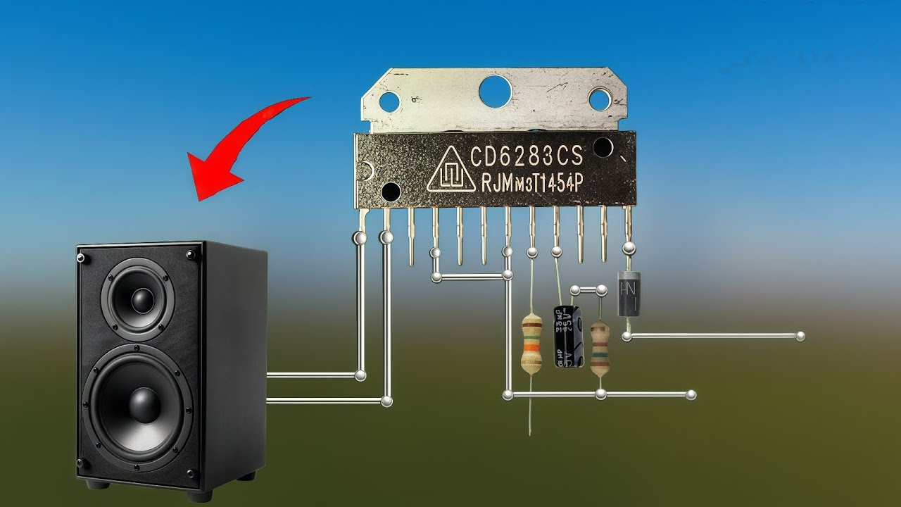 6283 Amplifier at home ☺️ // Audio amplifier kaise banaye 