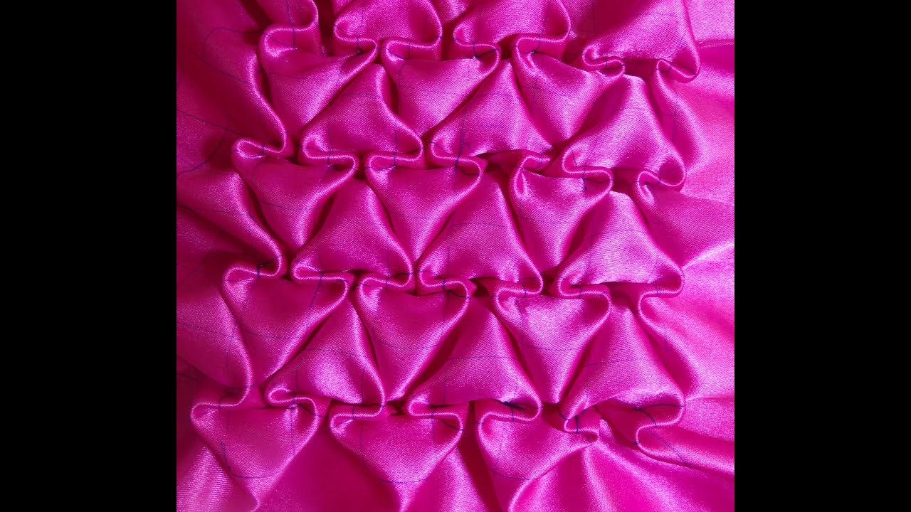 Canadian smocking,Beautiful fabric manipulation technique.