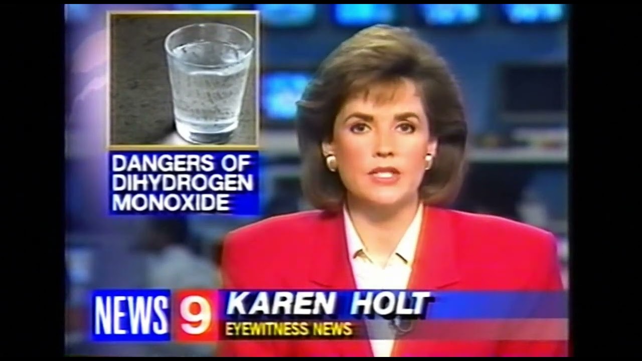 The dangers of Dihydrogen monoxide (DHMO) - News report (1992)