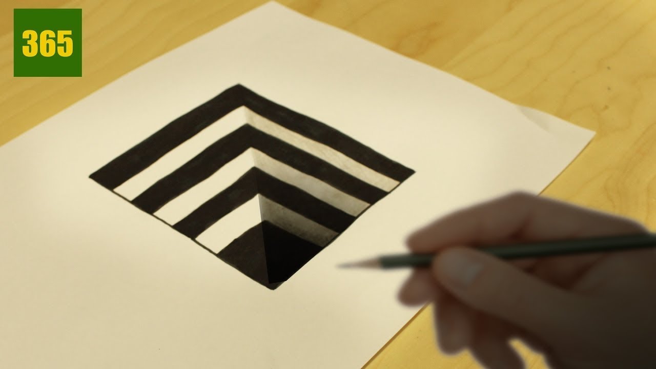 COME DISEGNARE UN'ILLUSIONE OTTICA - disegno realistico