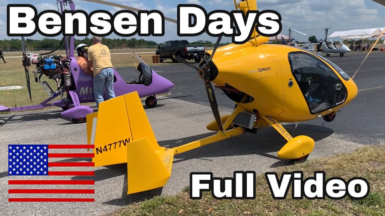 Gyroplane EVENT FULL Video Bensen Days Florida #gyrocopter