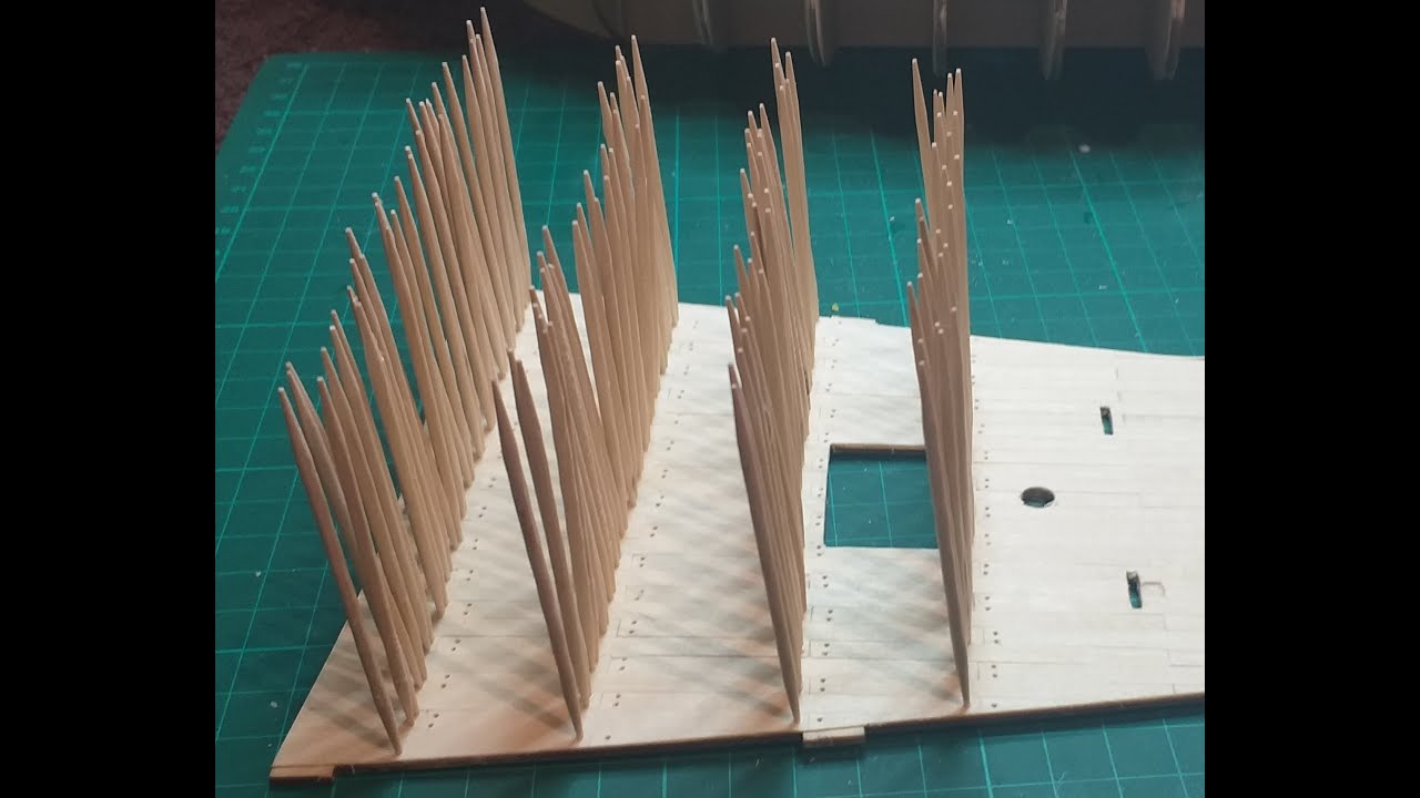 modelismo naval, como simular los clavos de lacubierta,
