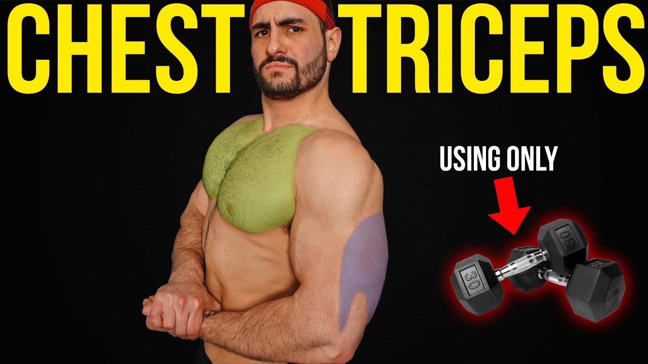 Home Chest & Triceps Workout for Mass (DUMBBELLS ONLY!!)