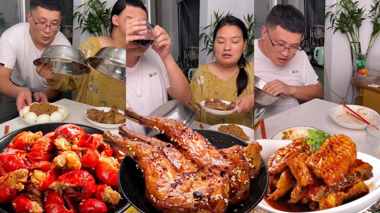 贪吃老公偷偷调换食物，没想到被我偷走，他什么都没吃到【玲玲夫妇】