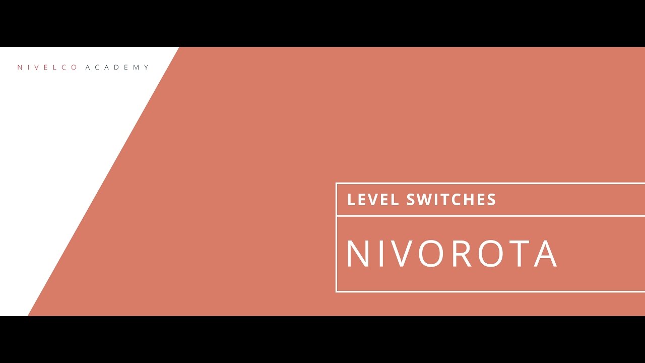 NIVOROTA &ndash; Rotary paddle level switch @NIVELCO Academy