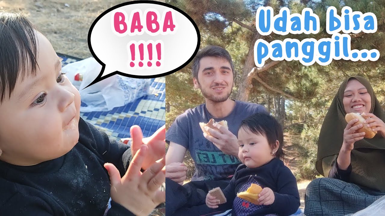 TINGKAH LUCU BEYZA MAU MAKAN SEMUANYA, PIKNIK BARENG BABA DAN MAMA