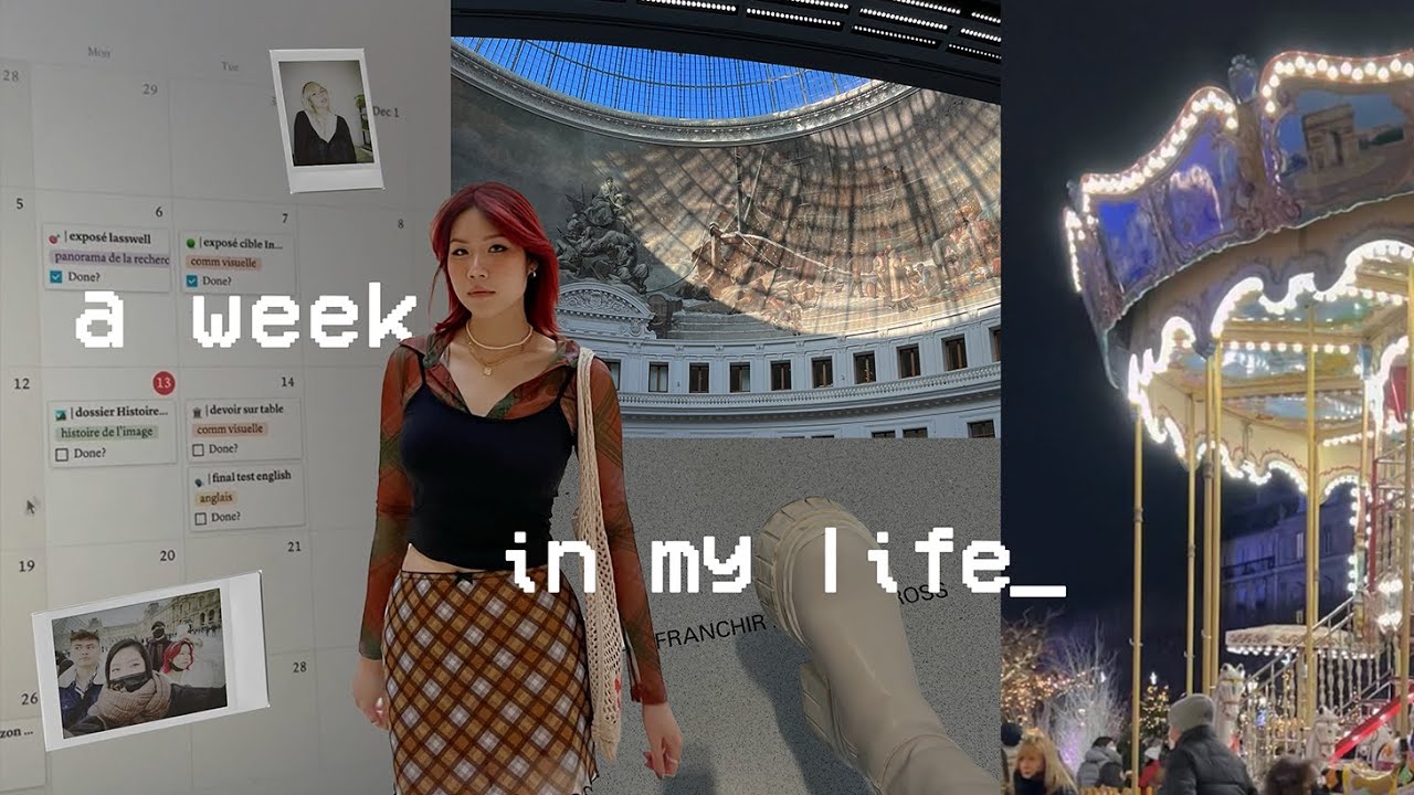 tuần cuối cùng đi học |  du học pháp 🇫🇷 |  a week in my life (ft. belated xmas video)