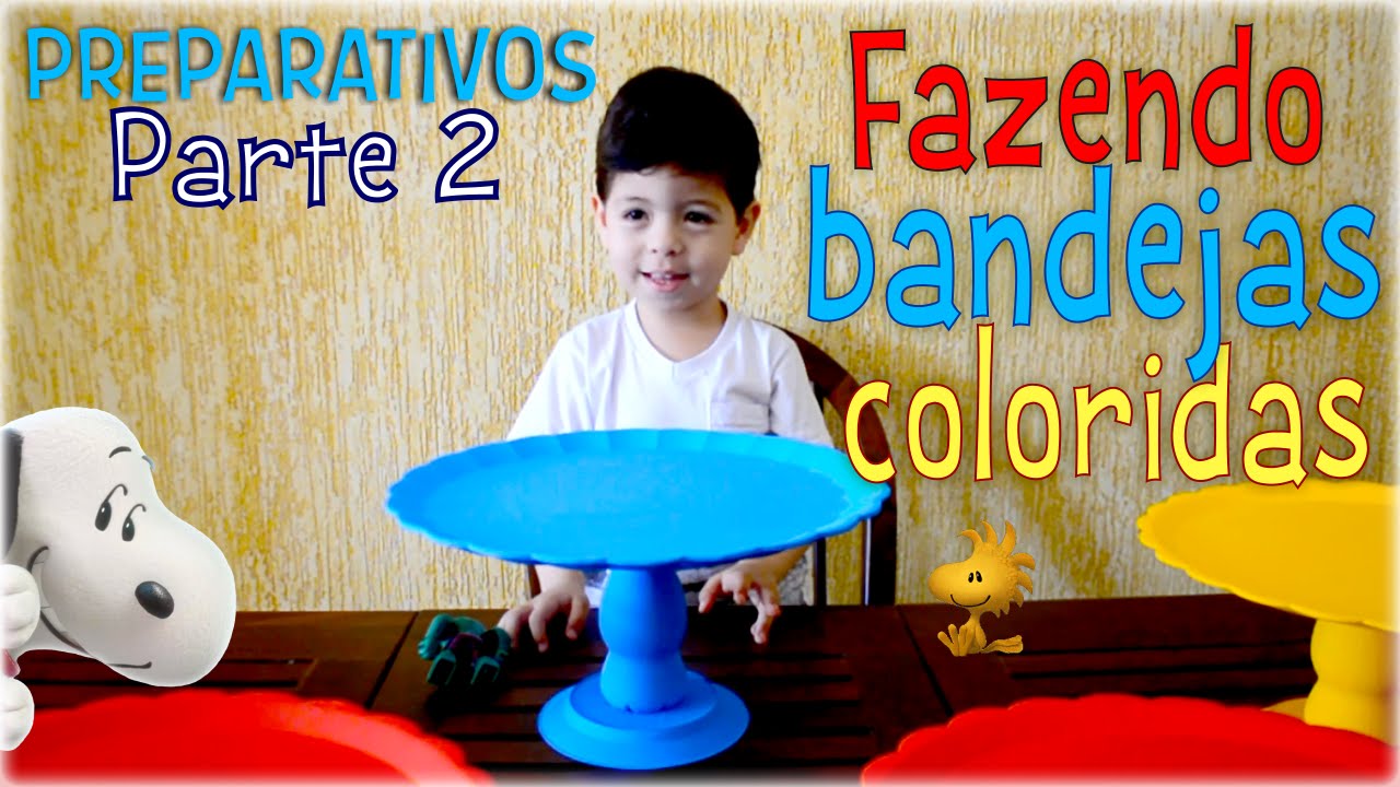 Preparativos Festa Tema Snoopy | #DaviFaz4 - Parte 2 | DIY - Bandejas 