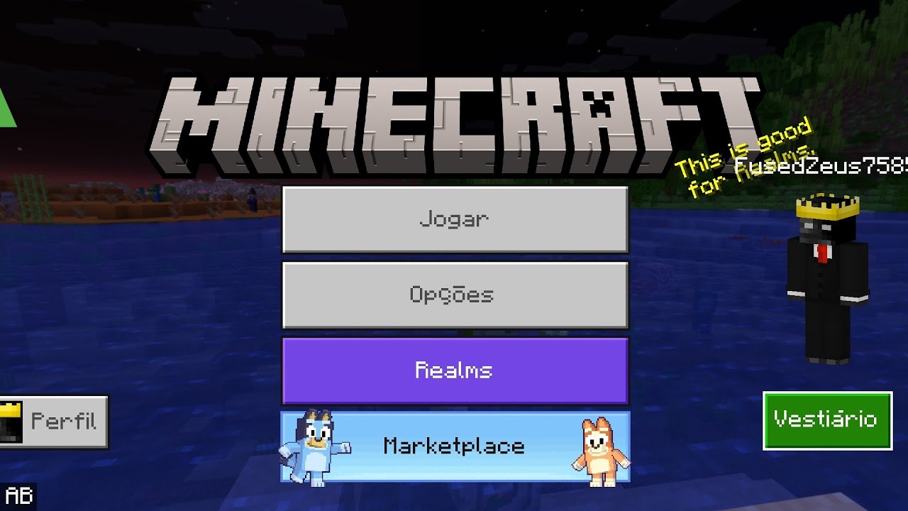 Jogando minecraft só que com outros jogadores 