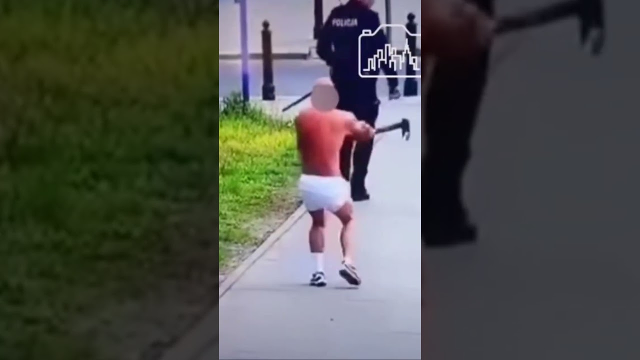 Groził policji siekierą Warszawa 