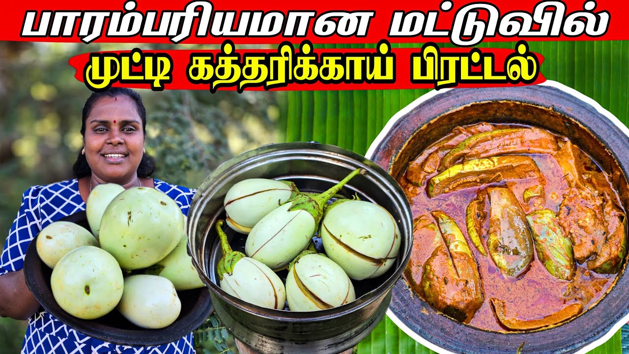 பாரம்பரியமான மட்டுவில் முட்டிக்கத்தரிக்காய் கறி | Our Village life ♥️ | vanni vlog