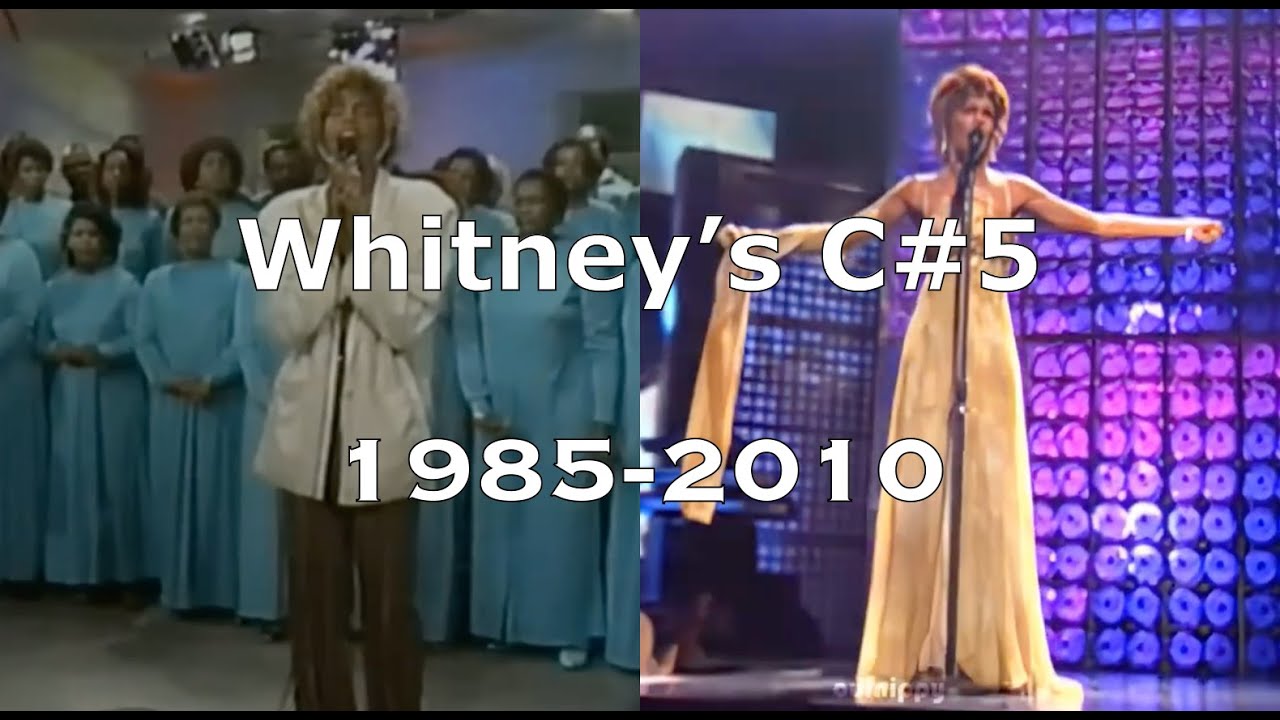 Whitney Houston C#5 belting evolution (1985-2010)