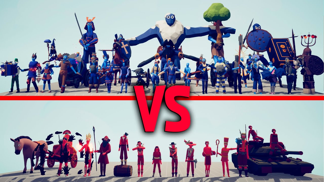 EXTENDED LEGACY Team vs SECRETS Team - Totally Accurate Battle Simulator TABS