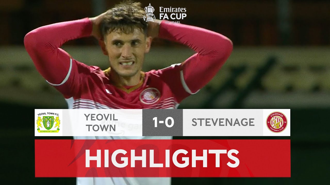 Wakefield Grabs Winner For Yeovil | Yeovil Town 1-0 Stevenage | Emirates FA Cup 2021-22