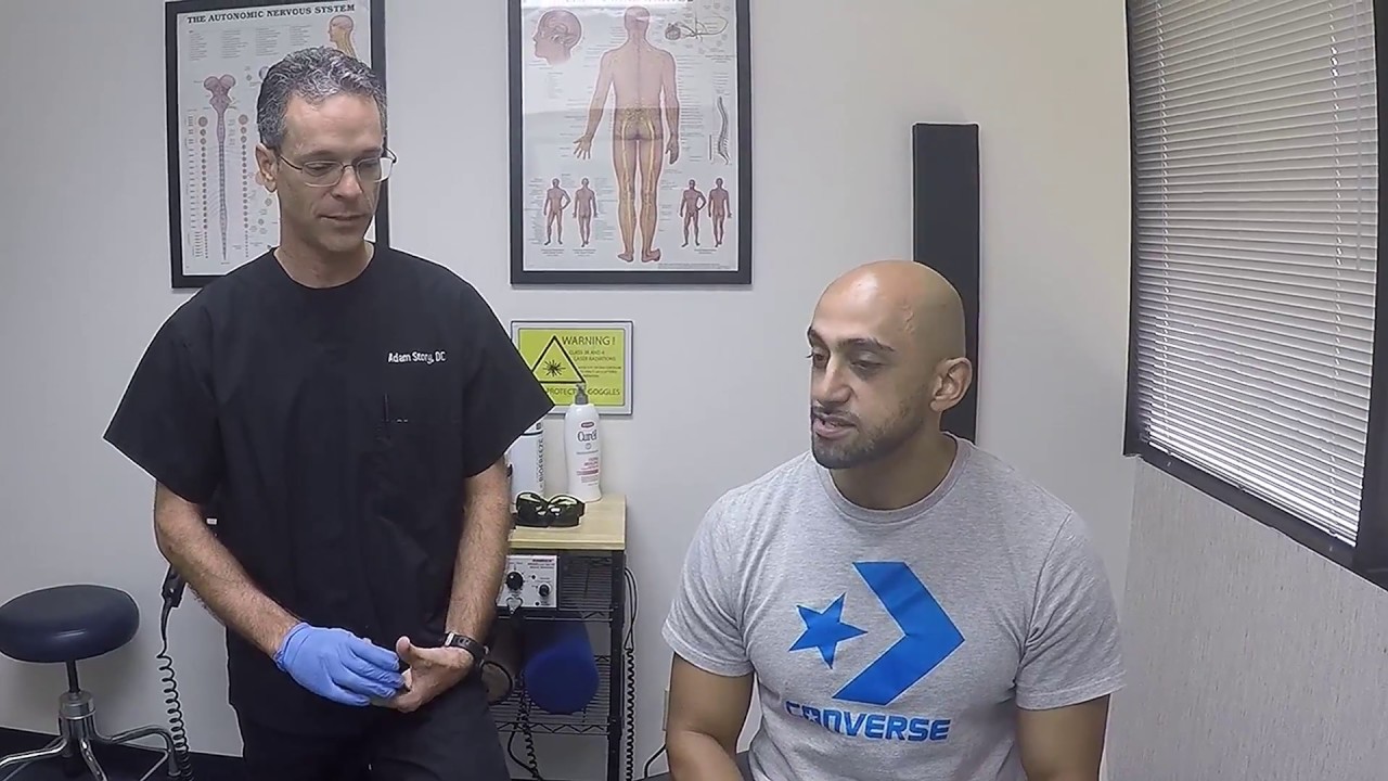 Achilles tendon treatment: Post surgical scar tissue (GRASTON, LASER, ACTIVE MYOFASCIAL RELEASE)
