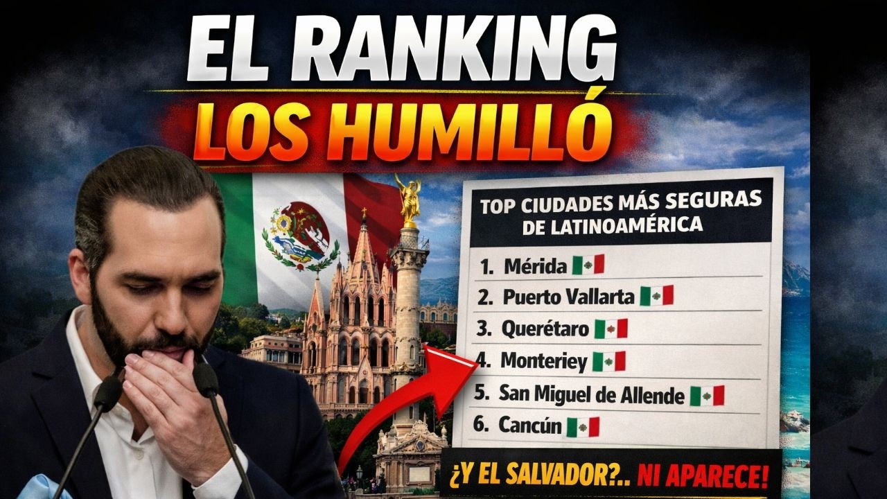 ¡SE LES CAYÓ EL RELATO! Ranking internacional deja en ridículo al modelo de seguridad de Bukele