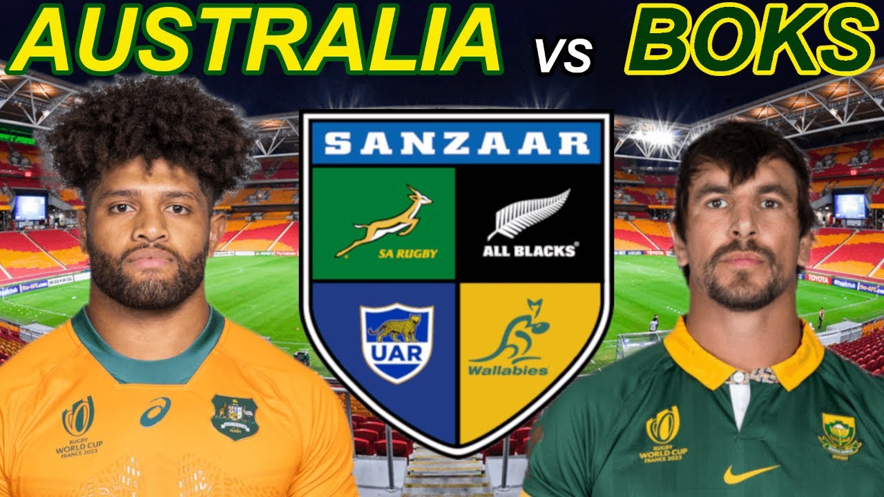AUSTRALIA vs SOUTH AFRICA Rugby Championship 2024 Live Commentary
