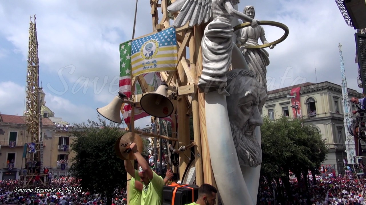 Gigli Nola 2017 Ortolano Stella Girate prima della piazza