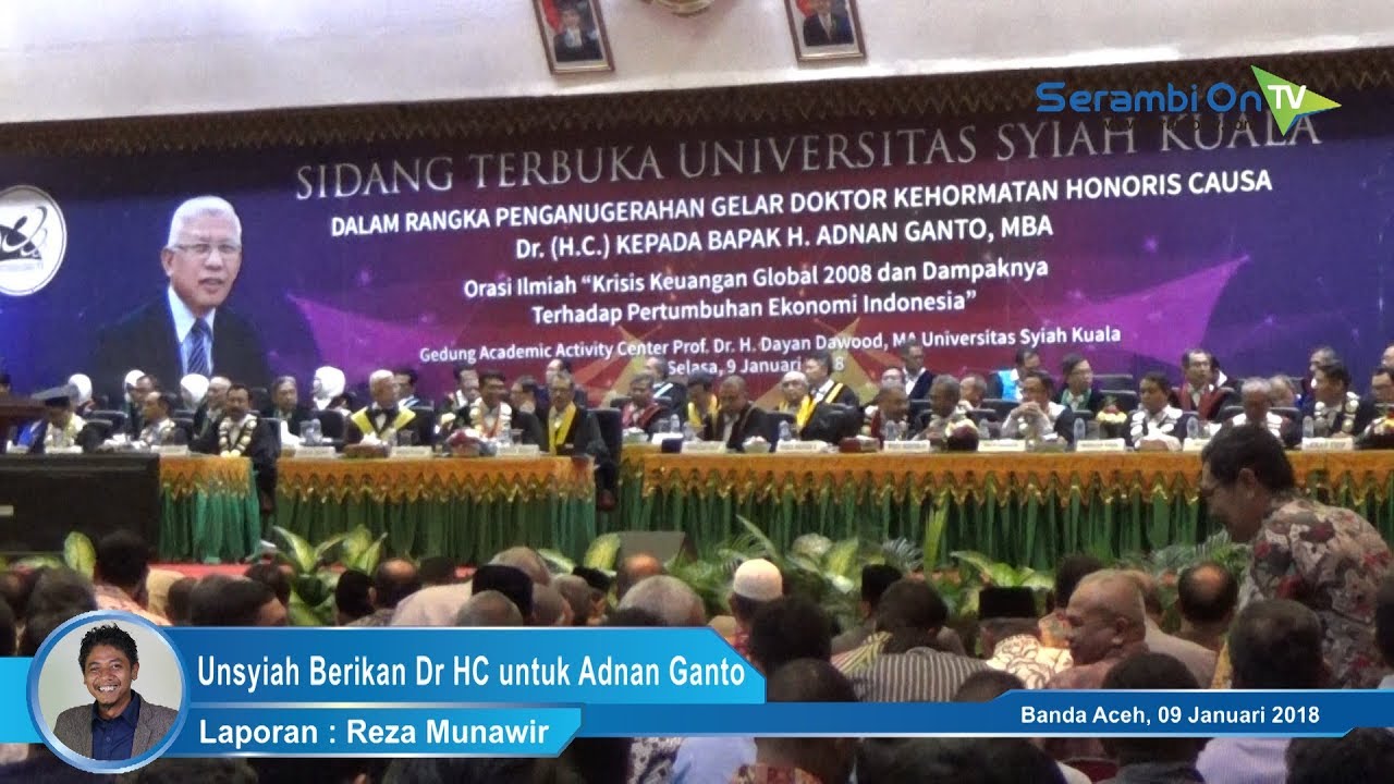Setelah Mahathir, SBY dan JK, Giliran Adnan Ganto Terima Gelar Honoris Causa Unysiah