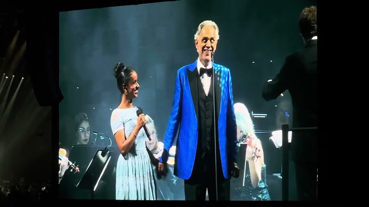 Andrea Bocelli & Andrea Lykke- Can't help falling in love | Live in Bucharest