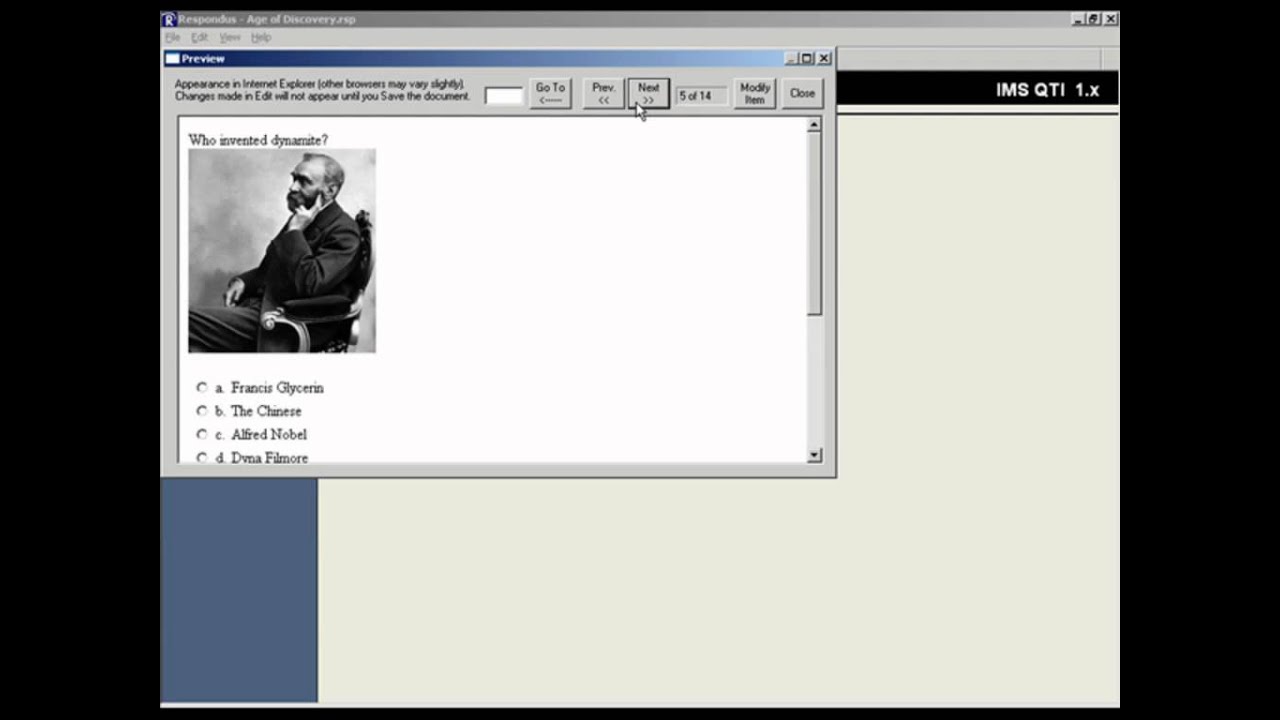 Exporting Questions to QTI