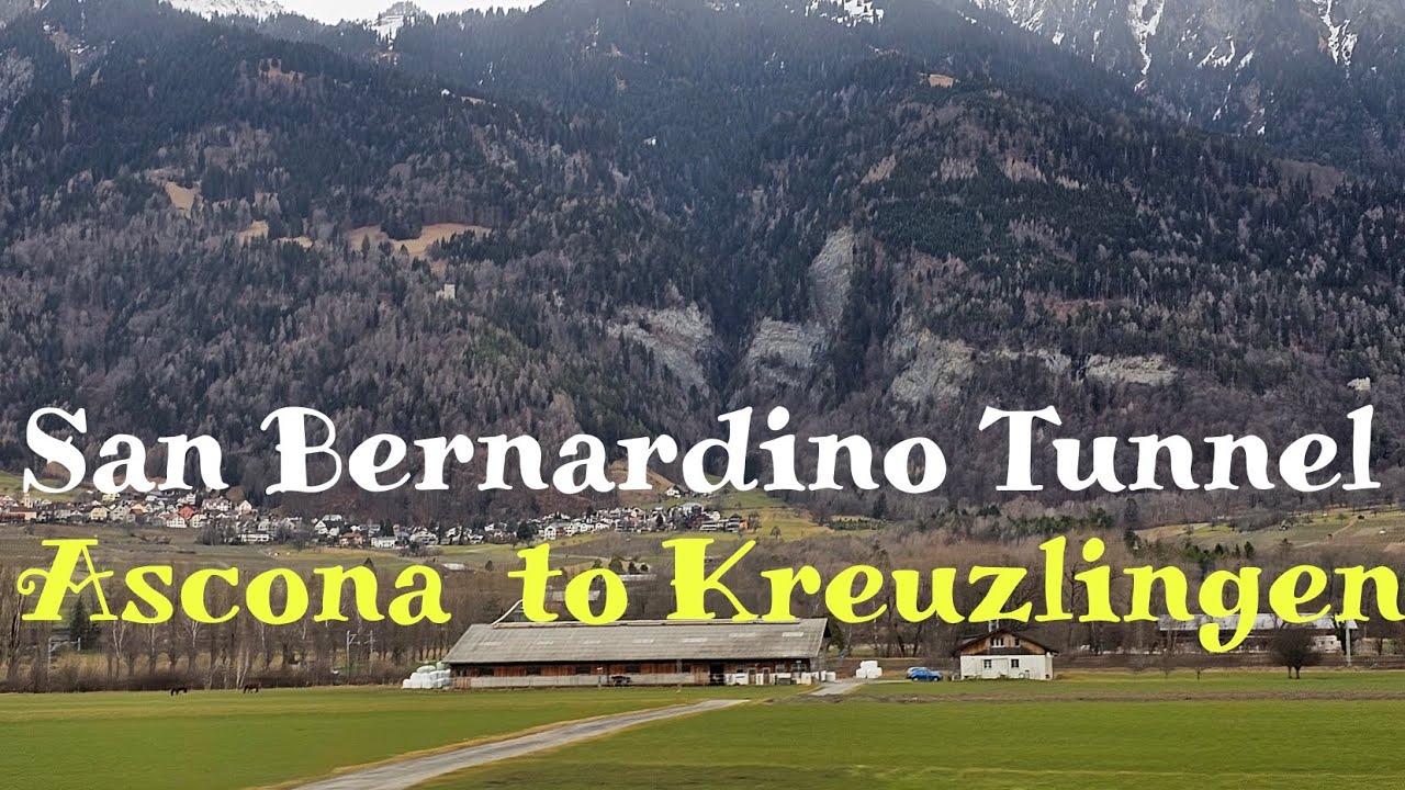 Winter Drive ❄️  4k / San Bernardino Tunnel , Ascona to Kreuzlingen  Switzerland 🇨🇭/ Scenic Drive