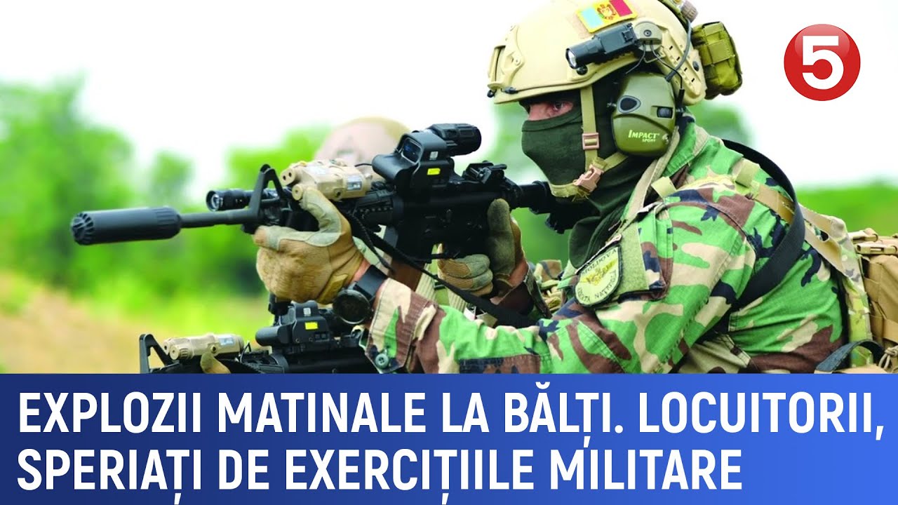 Explozii matinale la Bălți. Locuitorii, speriați de exercițiile militare