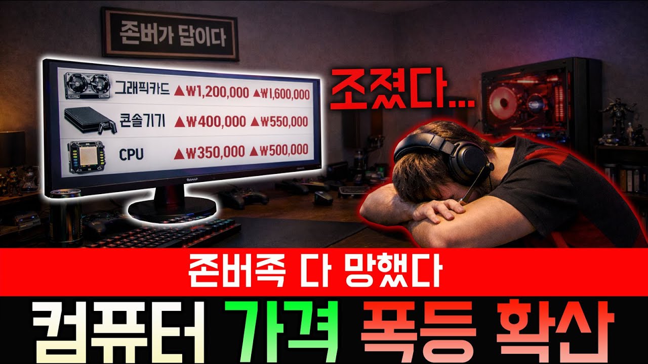 존버 멸망!!! PC 부품 가격 급등 확산!!