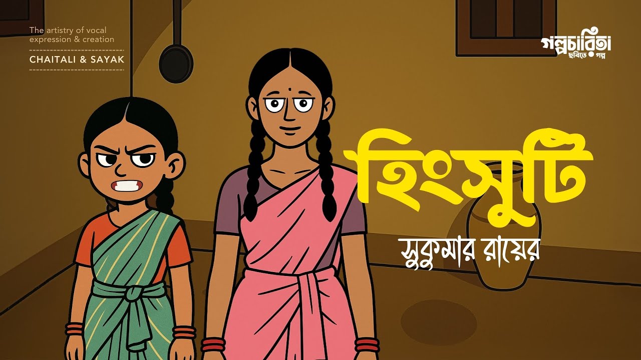 হিংসুটি Animated Cartoon | Hingsuti | সুকুমার রায় | Sukumar Ray @golpocharita