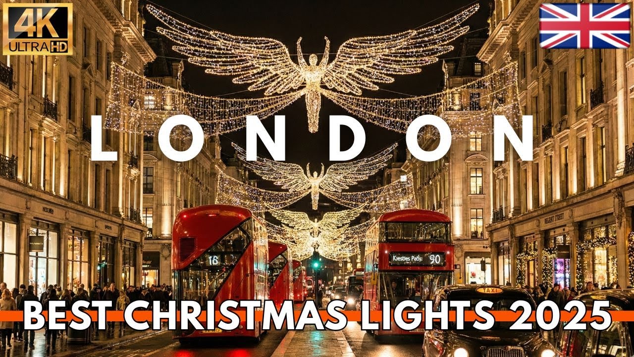 London Christmas Lights 2025 – Magical 4K Night Walk Oxford & Regent Street