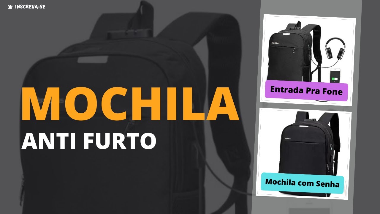 Mochila Anti Furto com CADEADO#mochila #resenha #antifurto @ilovehomebr