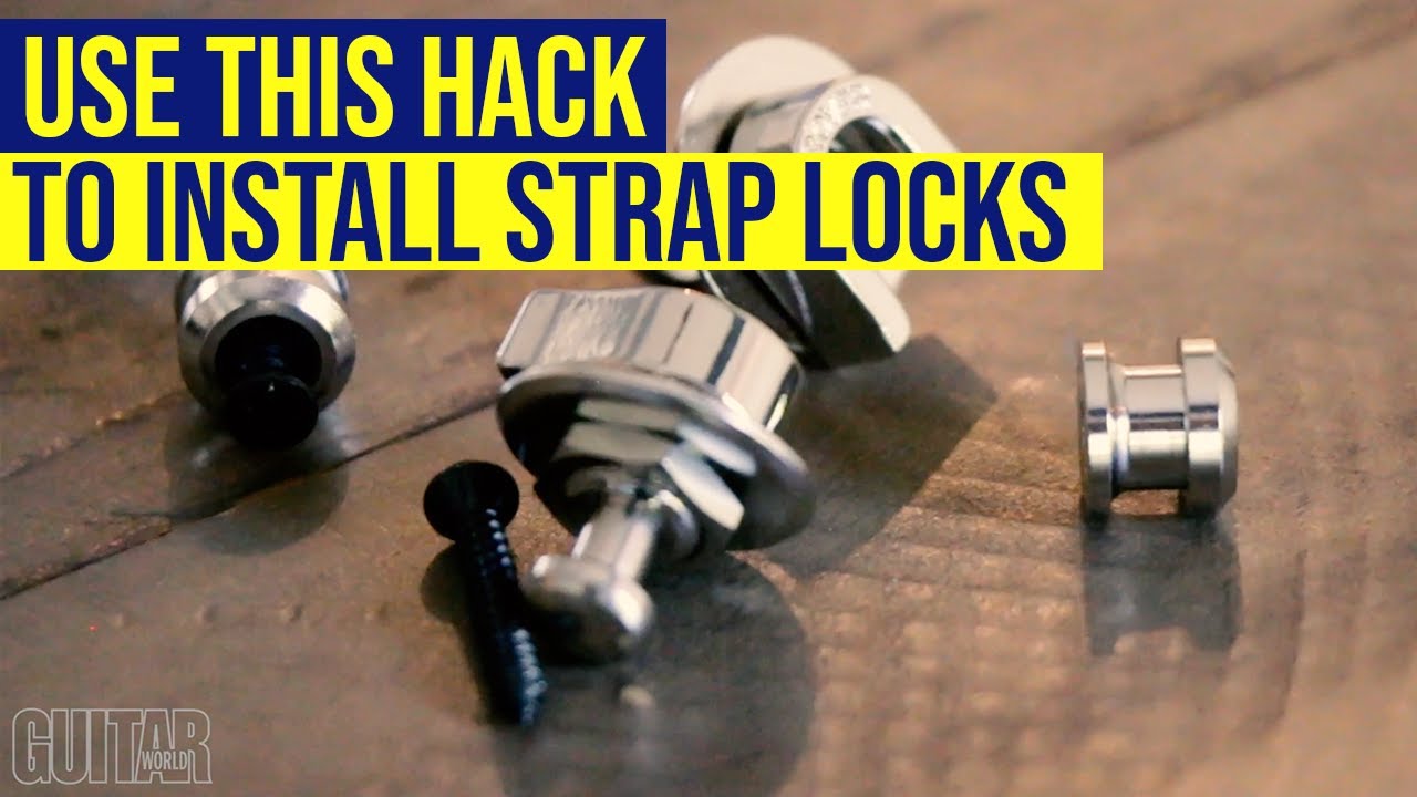 Here's a little known hack to install guitar strap locks
