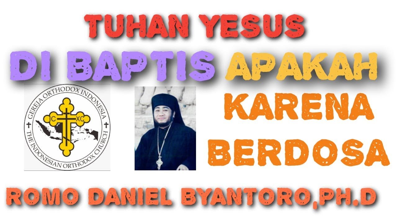 YESUS DIBAPTIS:apakah Dia Berdosa