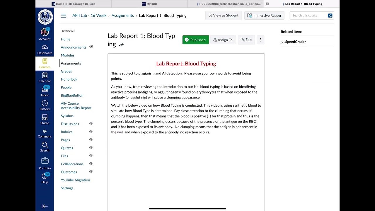 BSC2086L-10683 Lab Exam 1 Overview