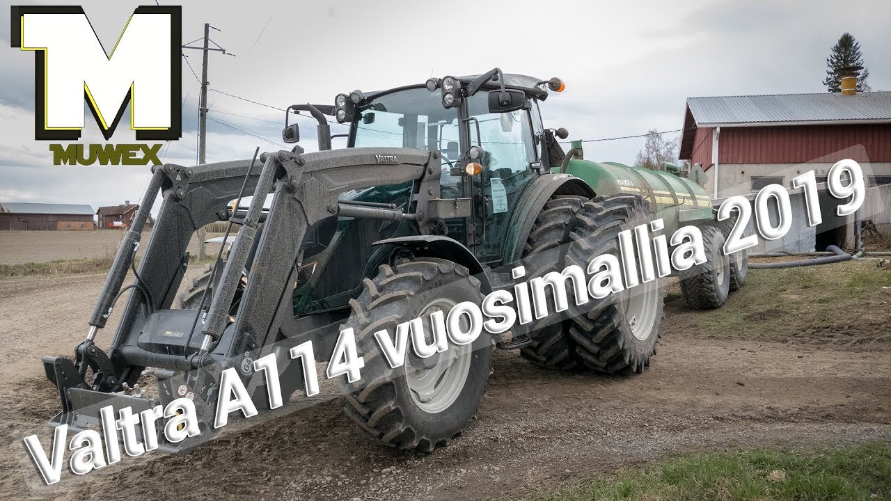 Valtra A114 Lietteenajossa - Kaikellaasta pienempää hommaa tälläki teköö