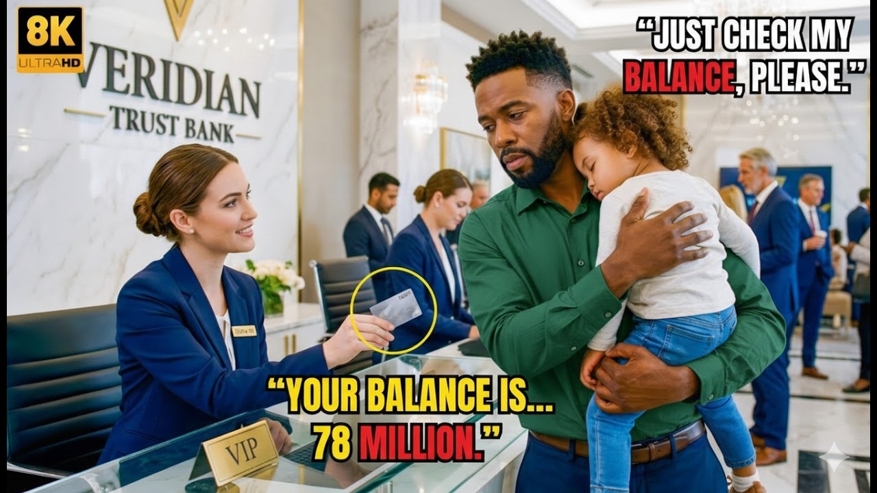 “I Just Want to See My Balance,” Black Single Dad Said — The Millionaire Laughed… Until She Saw It😱🔥