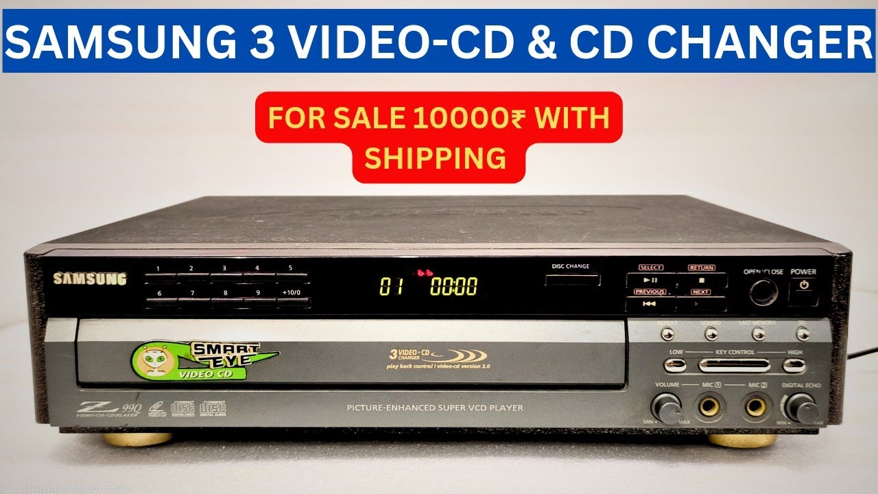 SAMSUNG 3 VIDEO CD & AUDIO CD CHANGER FOR SALE#trending #hansmusichub #viral #allcountries #cdplayer