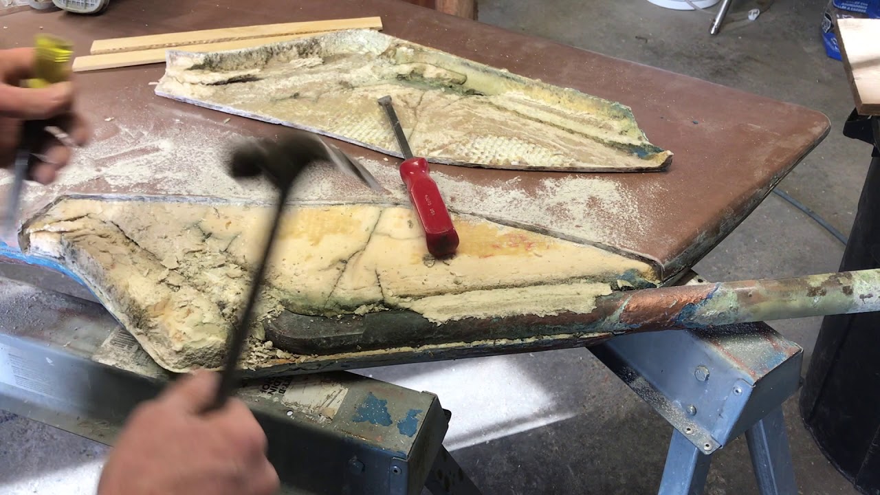 Rebuilding a rudder on a Whitby 42