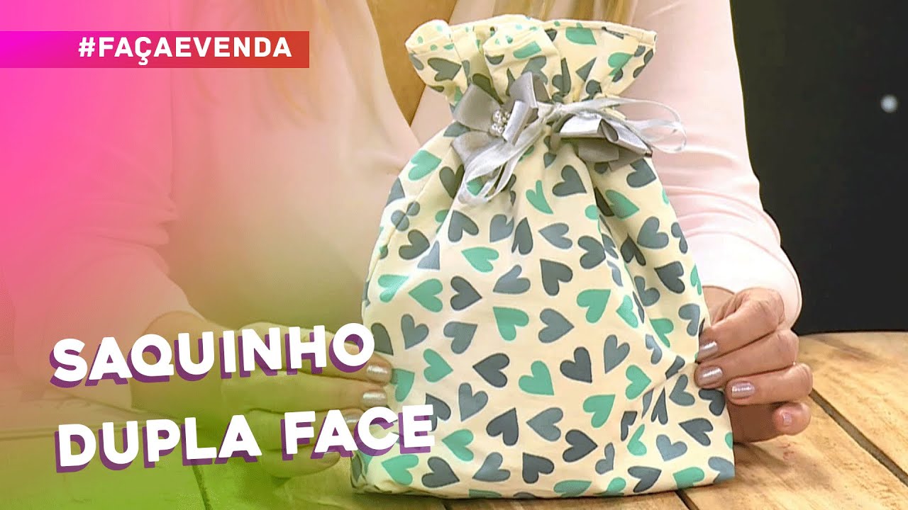 Saquinho dupla face por Lilian Fernandes