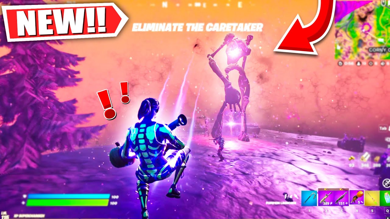 New CARETAKER Zombie Gameplay! Fortnitemares 2021 - Wrath of the Cube Queen