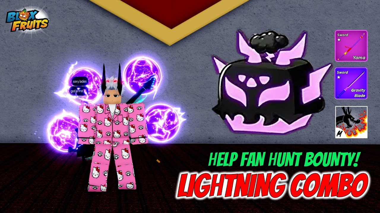 LIGHTNING COMBO HELP FANS HUNT BOUNTY!!!🔥💀 BLOX FRUITS