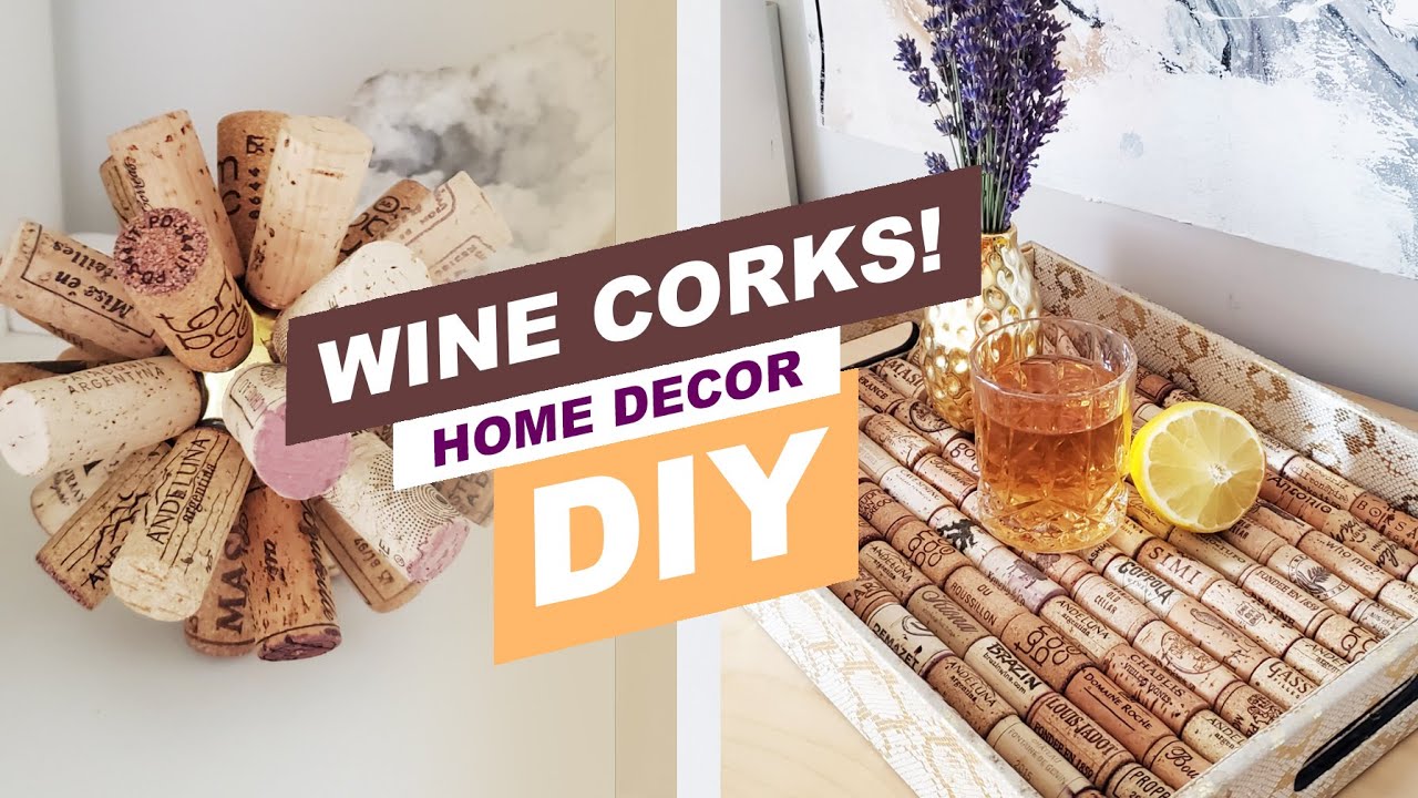 WINE CORKS DIY! AMAZING AND EASY VINTAGE HOME DECOR PIECES!