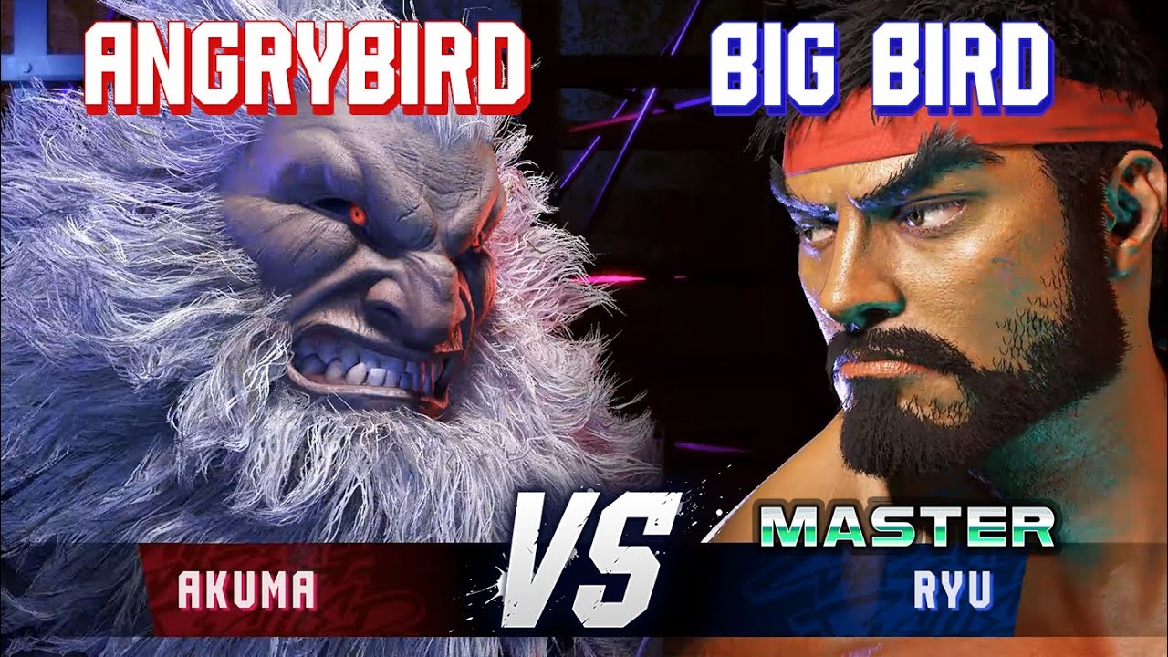 SF6 ▰ ANGRYBIRD (Akuma) vs BIG BIRD (Ryu) ▰ High Level Gameplay