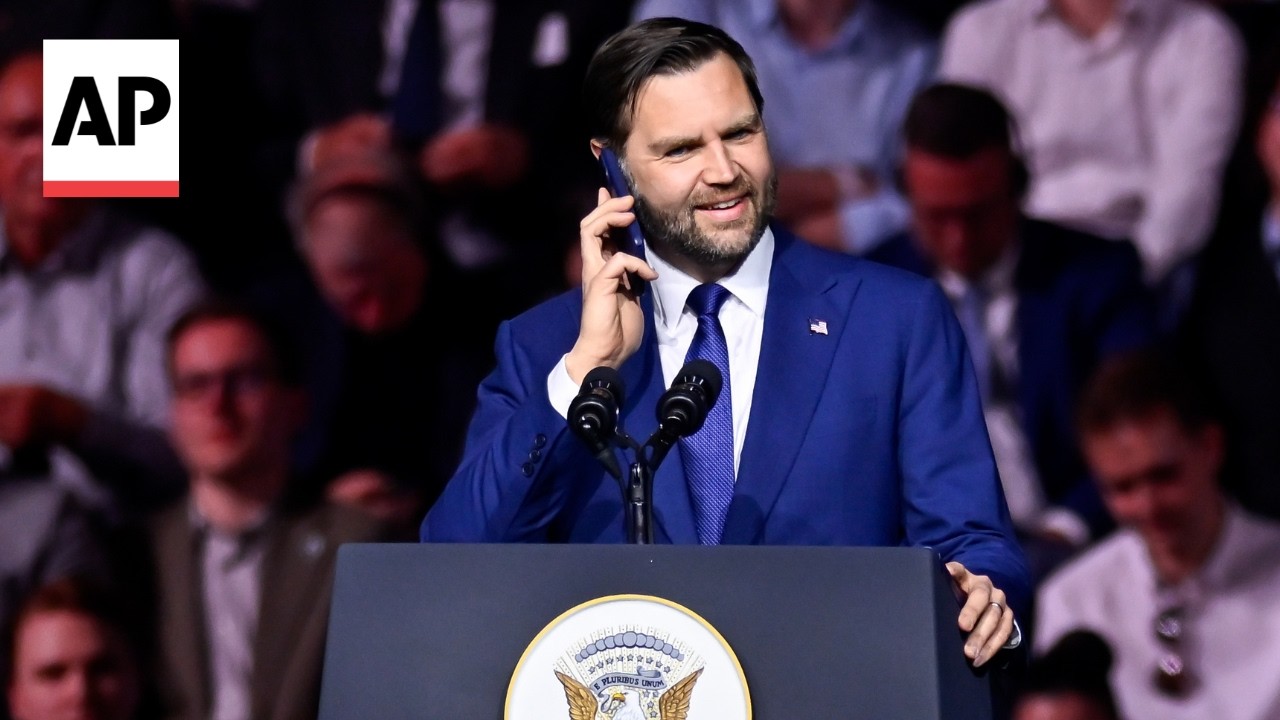 JD Vance puts Trump on speakerphone during speech in Hungary