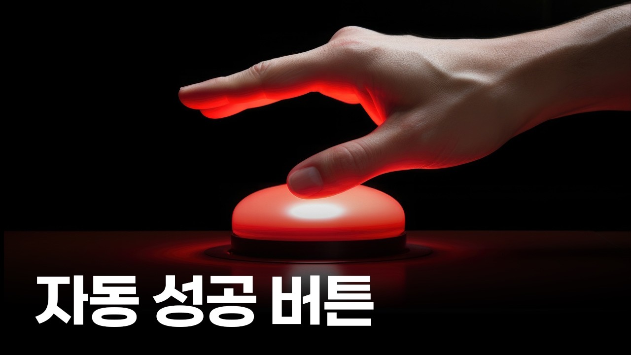 '의지력' 쓰지 마세요. 당신의 인생을 자동으로 바꿔줄 단 하나의 버튼