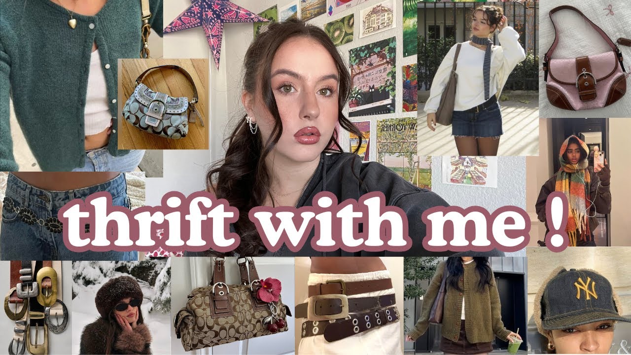 THRIFT VLOG! *winter fashion, accessories, etc*