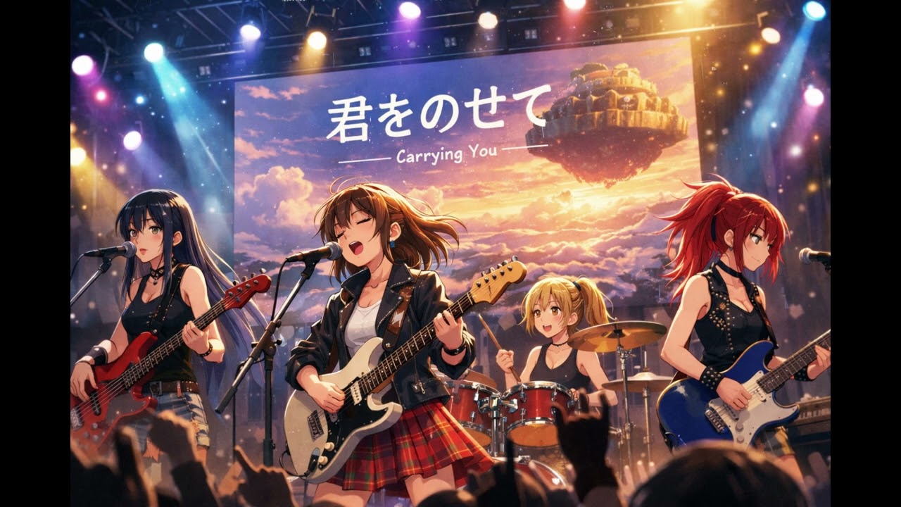 君をのせて（天空の城ラピュタ）｜Girls Rock Band Cover | Carrying You (Kimi wo Nosete)｜Castle in the Sky