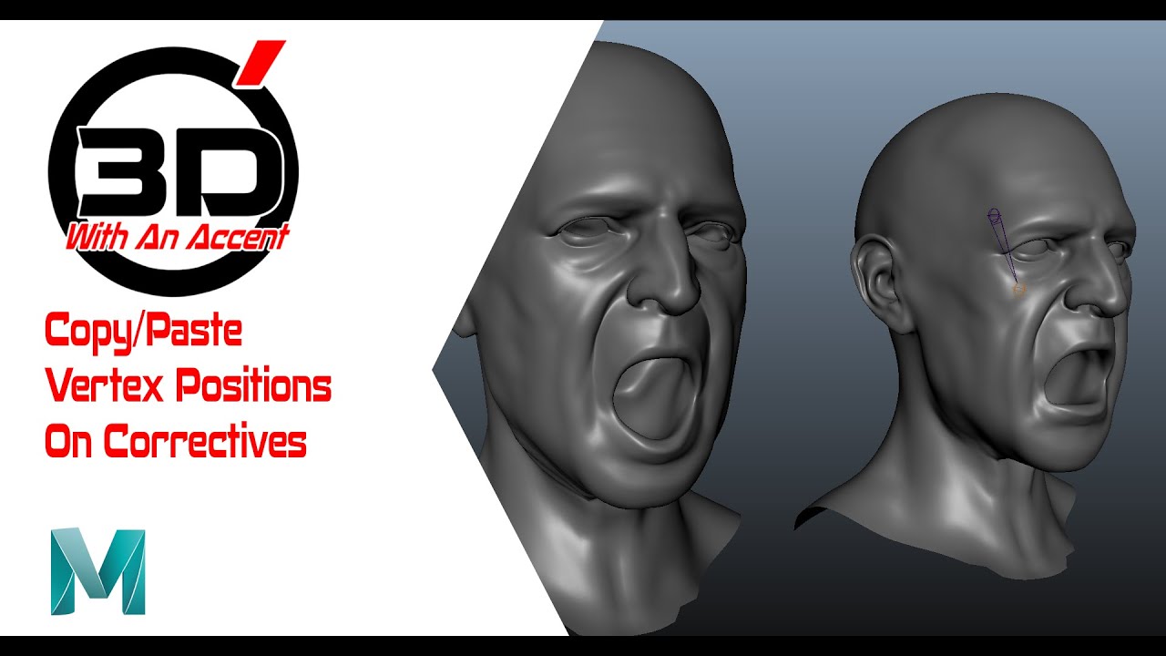 Adding corrective Blendshape targets  copying and pasting vertex positions in Maya
