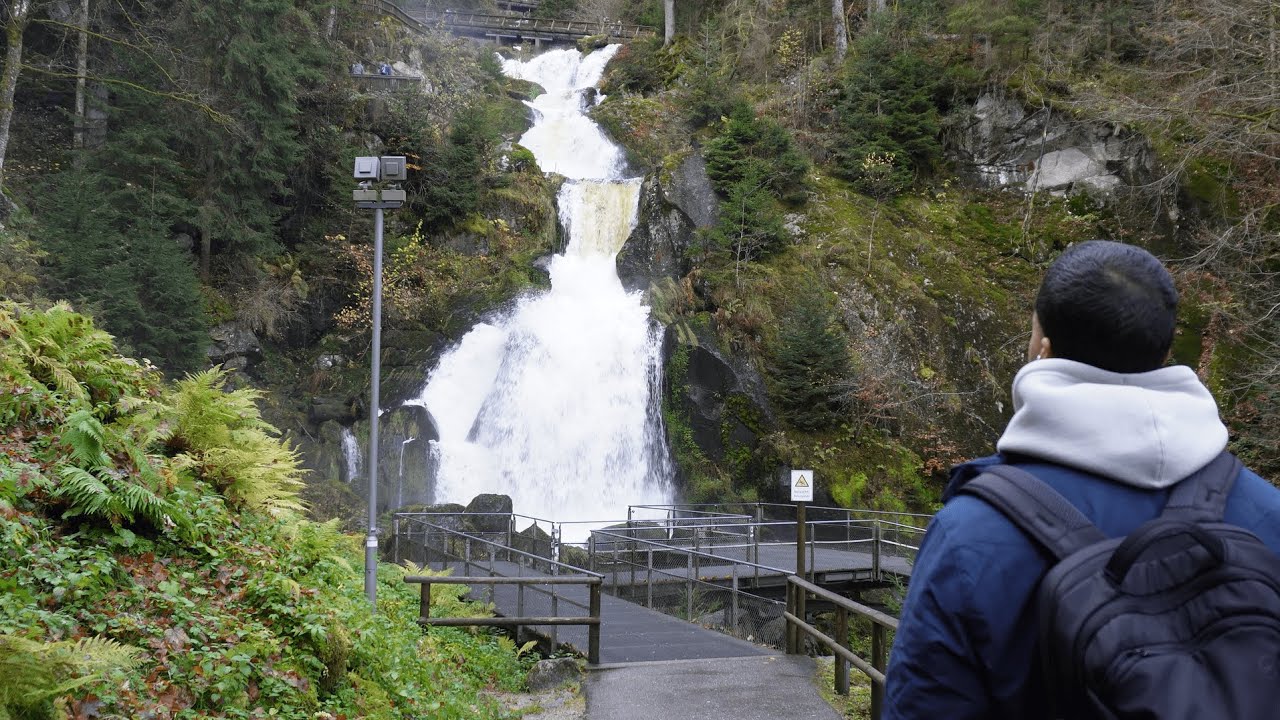 Exploring Triberger Waterfalls in Germany استكشاف شلالات تريبرغ في الغابة السوداء بألمانيا